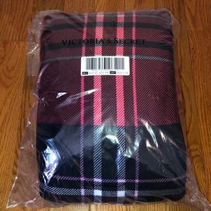 Victoria's Secret Plaid Sherpa Blanket
